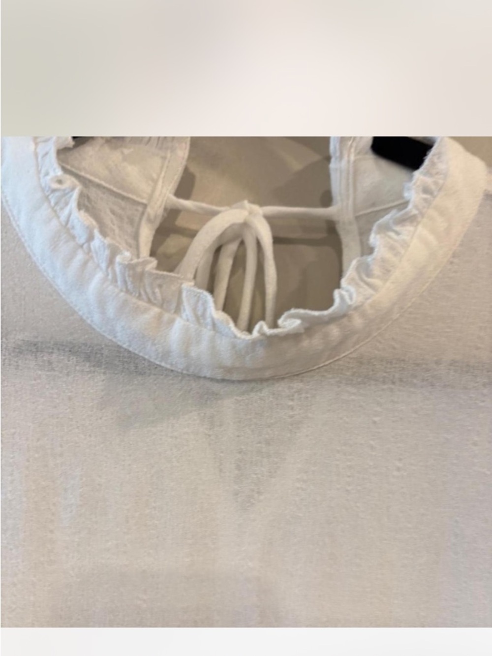 Urban Outfitters Cream Sheer Ruffle Blouse Pirate Core Prairie Top Size M - Picture 4 of 7